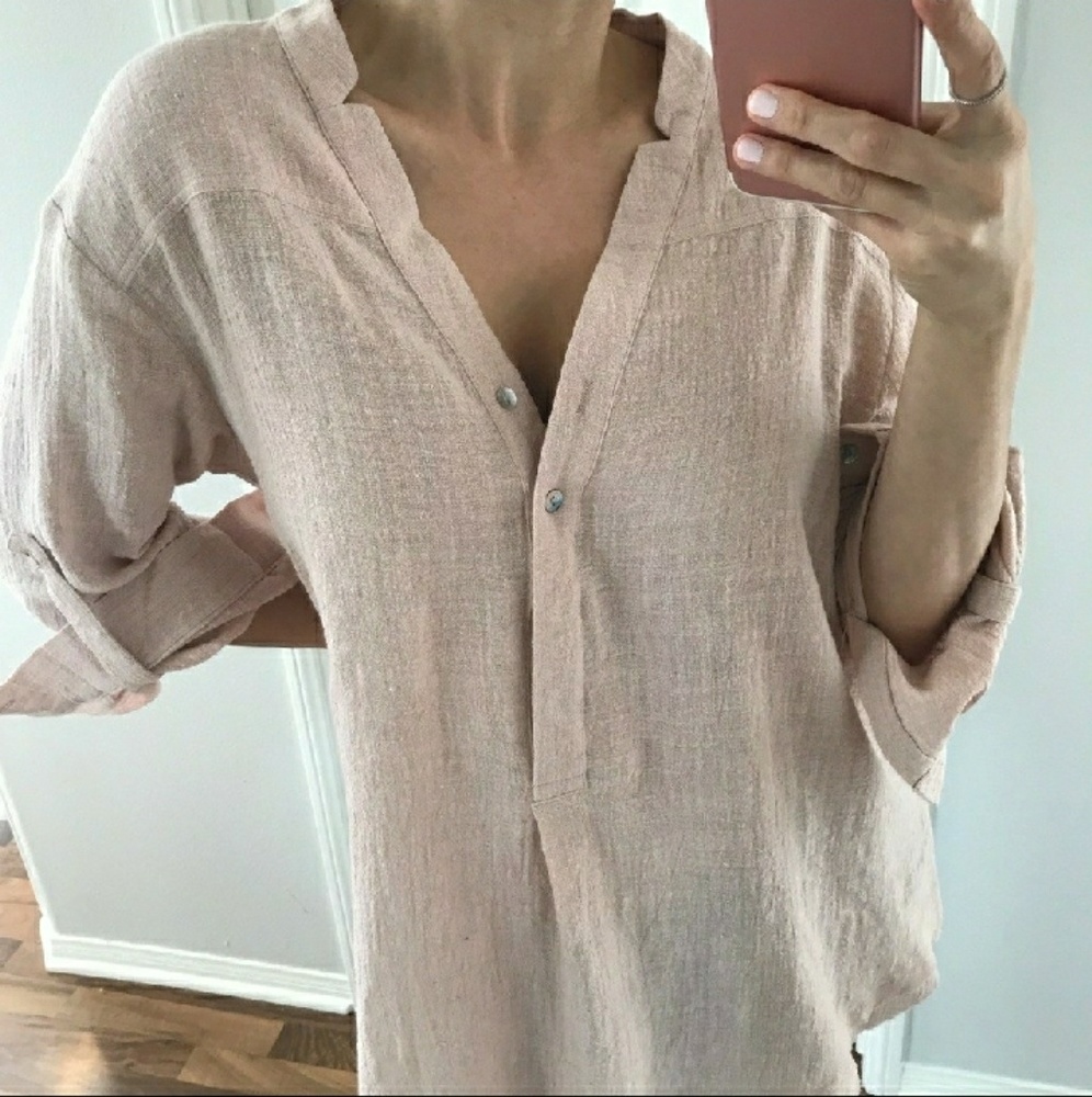 Cool Soft Blush Button down - Picture 2 of 4
